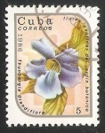 Sellos de America - Cuba -   Thunbergia grandiflora