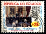 Stamps Ecuador -  ECUADOR_SCOTT 1051.02 POLITICA INT DEL PRESIDENTE OSVALDO HURTADO. $1,10