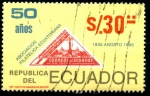 Stamps Ecuador -  ECUADOR_SCOTT 1088.01 50 AÑOS ASOCIACION FILATELICA ECUATORIANA. $0,65