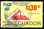Stamps Ecuador -  ECUADOR_SCOTT 1088.02 50 AÑOS ASOCIACION FILATELICA ECUATORIANA. $0,65