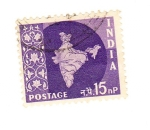 Stamps India -  Mpa de India