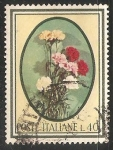 Sellos de Europa - Italia -   Claveles Dianthus 
