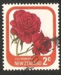Sellos de Oceania - Nueva Zelanda -  Rose 
