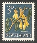 Sellos de Oceania - Nueva Zelanda -  Kowhai