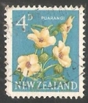 Stamps New Zealand -  Puarangi (Hibiscus)