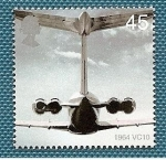 Stamps United Kingdom -  50 años Lineas aéreas - Avión Vickers VC10 de BOAC