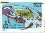 Stamps India -  IX JUEGOS ASIÁTICOS EN NUEVA DELHI. ESTADIO J. NEHRU. YVERT IN 697