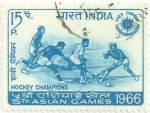 Stamps India -  V JUEGOS ASIÁTICOS EN BANGKOK. ÍNDIA, CAMPEONA DE HOCKEY HIERBA. YVERT IN 213