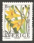 Stamps Sweden -   Lirios de día. 