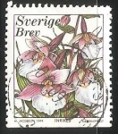 Stamps Sweden -  Orquidea