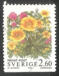 Sellos de Europa - Suecia -  FLORES CAMPESTRES