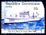 Sellos del Mundo : America : Rep_Dominicana : REP DOMINICANA_SCOTT 903 140º ANIV COMBATE NAVAL TORTUGUERO. $0,20