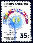 Stamps Dominican Republic -  REP DOMINICANA_SCOTT 937.01 25º ANIV SIST COOP FUERZAS AEREAS AMERICANAS. $0,30