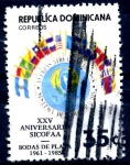 Stamps Dominican Republic -  REP DOMINICANA_SCOTT 937.02 25º ANIV SIST COOP FUERZAS AEREAS AMERICANAS. $0,30