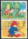 Stamps United Kingdom -  1742 y 1747 - Noggin y el dragón, y el oso Paddington