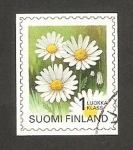Stamps : Europe : Finland :  1262 - Flor leucanthemum vulgare