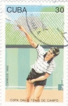 Stamps Cuba -  COPA DAVIS TENIS DE CAMPO