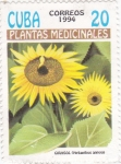 Stamps Cuba -  PLANTAS MEDICINALES-GIRASOL