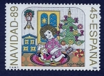 Stamps Spain -  Navidad   1989