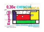 Stamps : Europe : Spain :  Tabla periodica de los elementos de Mendeleiev