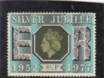 Stamps United Kingdom -  25 ANIVERSARIO ISABEL II 