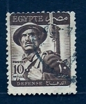 Sellos de Africa - Egipto -  Soldado