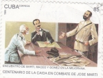 Stamps Cuba -  CENTENARIO DE LA CAIDA EN COMBATE DE JOSÉ MARTÍ