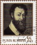 Stamps Romania -  BENVENUTO CELLINI: RETRATO