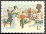 Sellos de Europa - Reino Unido -  Muñeco de nieve