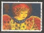 Stamps United Kingdom -  Ángeles de la Navidad,