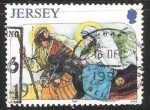 Stamps United Kingdom -  Jesus y Maria huida a Egipto