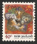 Sellos de Oceania - Nueva Zelanda -  Jesus y animalitos