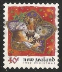 Sellos del Mundo : Oceania : Nueva_Zelanda : Jesus y animalitos