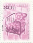 Stamps Hungary -  MOBILIARIO ANTIGUO. SILLA DE KAROLY NAGY, 1935. YVERT HU 3737