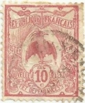 Stamps Oceania - New Caledonia -  KAGÚ, Rhynochetos jubatus. VALOR FACIAL 10 cts. YVERT NC 92