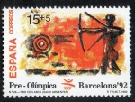 Sellos de Europa - Espa�a -  3157 - Barcelona' 92. VIII Serie Pre-Olímpica. Tiro con Arco.