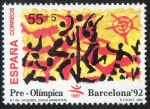 Sellos del Mundo : Europa : Espa�a : 3159 - Barcelona' 92. VIII Serie Pre-Olímpica. Voleibol.