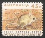 Stamps Australia -  Dusky hopping mouse-Ratón salto oscuro