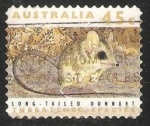 Stamps Australia -  Long-tailed dunnart -ratón marsupial 