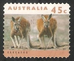 Stamps Australia -  Kangaroo-Canguro