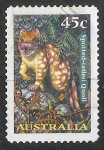 Stamps Australia -  Spotted tailed quoll-quoll tigre