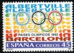 Stamps Spain -  3211 - Países Olímpicos. Albertville y Barcelona.