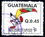 Stamps Guatemala -  GUATEMALA_SCOTT 459.02 KARATE, JUEGOS UNIVERSITARIOS AMERICA CENTRAL Y CARIBE. $0,30