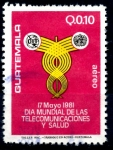 Stamps : America : Guatemala :  GUATEMALA_SCOTT C762 DIA MUNDIAL DE LAS TELECOMUNICACIONES Y SALUD. $0,25
