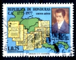Stamps Honduras -  HONDURAS_SCOTT C624 2º CENT DEL NACIMIENTO DE JOSE CECILIO DEL VALLE. $0,30