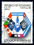 Stamps : America : Honduras :  HONDURAS_SCOTT C705.01 COPA DE FUTBOL CONCACAF.$ 1,00