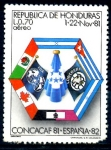 Stamps : America : Honduras :  HONDURAS_SCOTT C705.02 COPA DE FUTBOL CONCACAF.$ 1,00