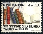 Stamps Honduras -  HONDURAS_SCOTT C722.02 CENT. DE LA BIBLIOTECA Y ARCHIVO NACIONALES. $0,40