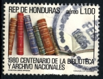 Stamps Honduras -  HONDURAS_SCOTT C722.03 CENT. DE LA BIBLIOTECA Y ARCHIVO NACIONALES. $0,40