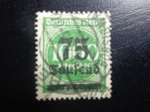 Stamps Germany -  números de serie posterior con la impresión Los números en el Distrito